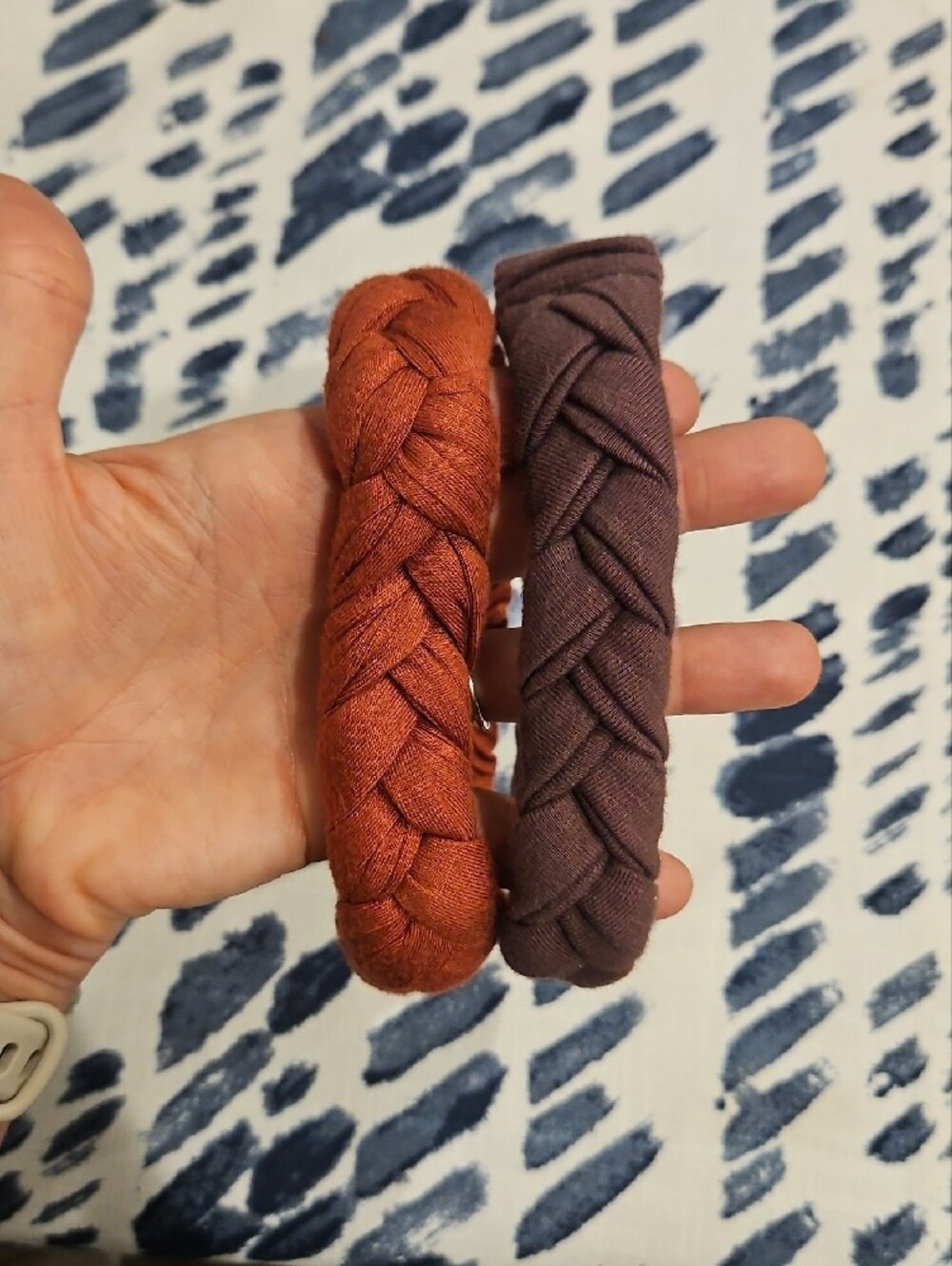 kate quinn Braided Headband Duo in Rust & Plum - Baby size S (newborn-3 months)